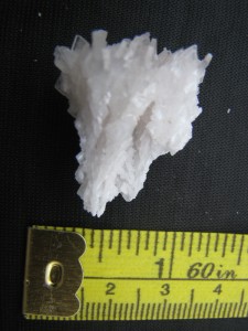 Nearly double terminated calcite crystal
