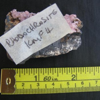 Rhodochrosite crystals