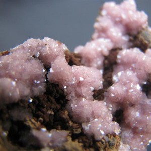 Rhodochrosite crystals